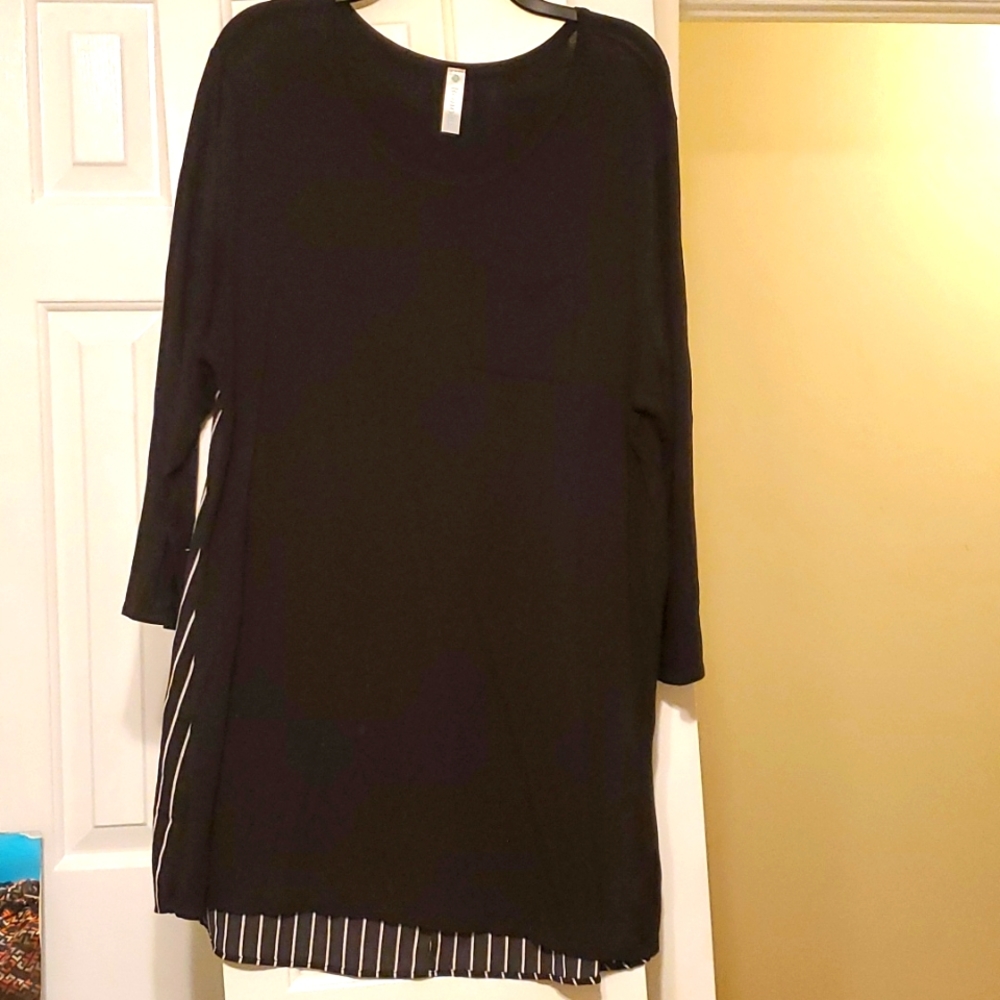 BOHO BLU 3/4 Sleeve Tunic Top Size XL